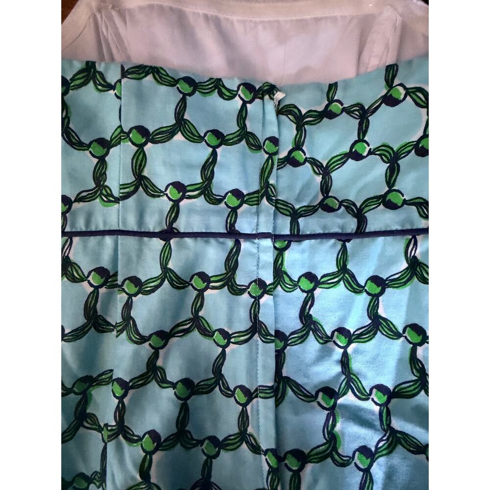 Lilly Pulitzer Bowen Tassel Blue & Green mini dress size 2 - Picture 4 of 5